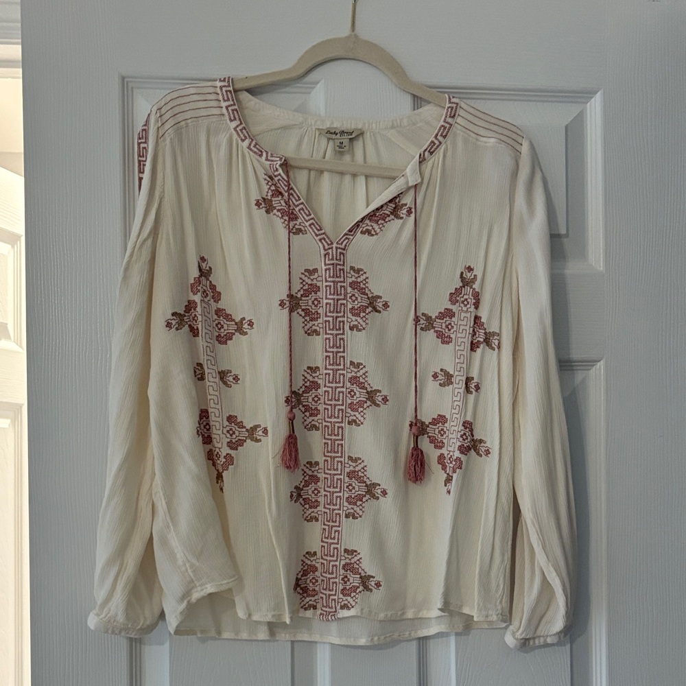 LUCKY BRAND WOMENS BLOUSE